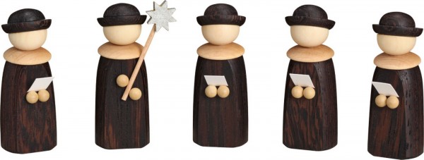 Christmas singer, precious wood, 5 pieces by Seiffener Volkskunst eG
