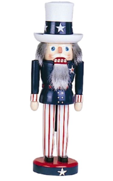 Nutcracker Uncle Sam, 29 cm by Holzkunst Gahlenz