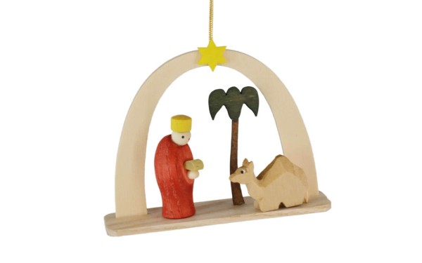 Christmas tree decorations tree ornaments King and camel, 6 cm by Theo Lorenz