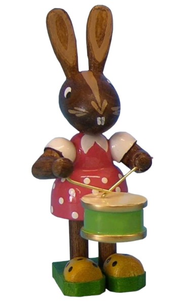 Easter Bunny - Girl with drum by Figurenland Uhlig GmbH