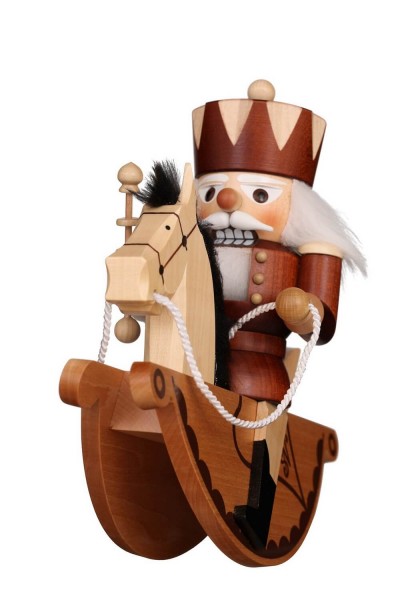 German Christmas Nutcracker King, nature, 23 cm, Christian Ulbricht GmbH & Co KG Seiffen/ Erzgebirge