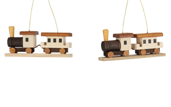 Christmas tree decoration train, 2 pieces by Knuth Neuber
