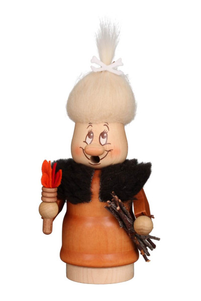 Smoker Mini Gnome Urweibchen, 7.1 in (18 cm) by Christian Ulbricht, Made in Germany
