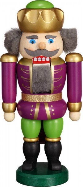 Nutcracker Exclusive King purple-green by Seiffener Volkskunst eG