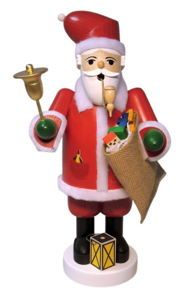 Smoking man Santa, 34 cm by Richard Glässer