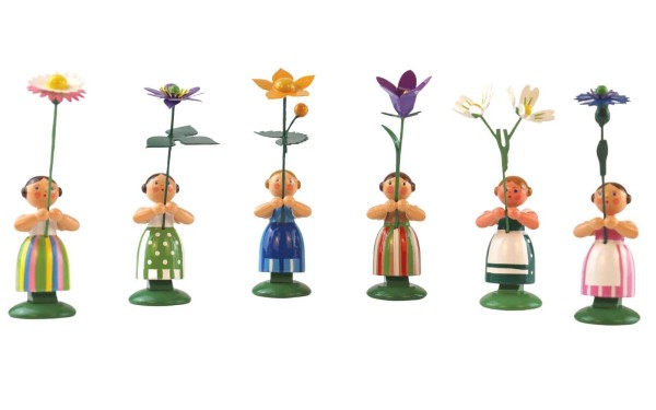 Meadow flower girls, 12 cm, 6 pieces by HODREWA Legler