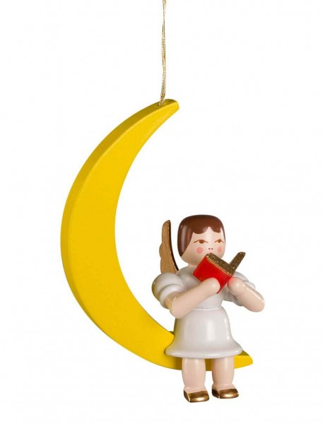 Christmas tree decoration angel in the moon by Albin Preißler