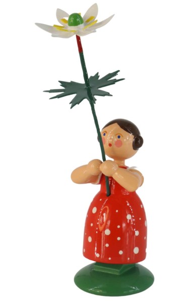 Flower girl with bush wind roses, 12 cm by HODREWA Legler