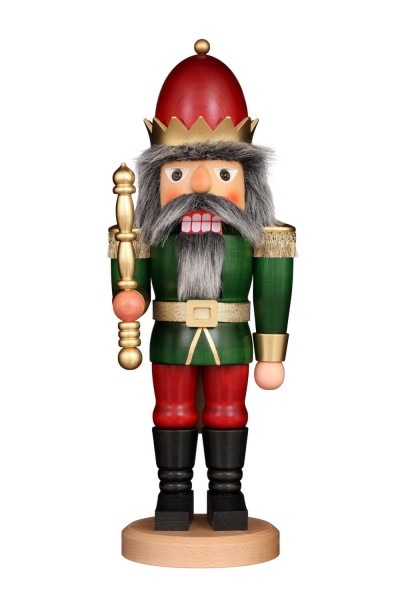 Nutcracker King red-green, 43 cm by Christian Ulbricht