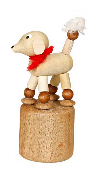 Wiggle figure white poodle by Jan Stephani