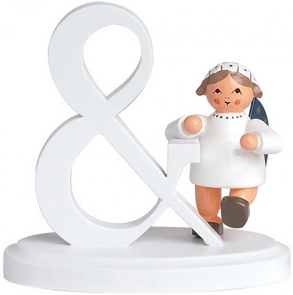 KWO Christmas angel with the sign & from the Ore Mountains