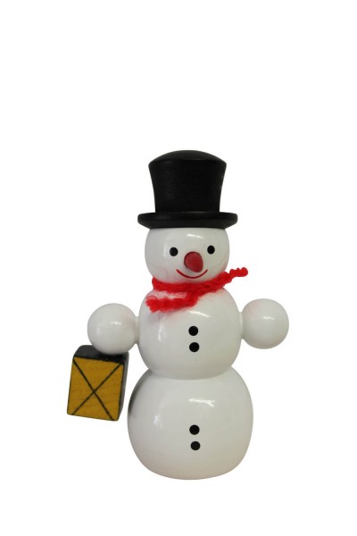 Schneemann mit Laterne, 6 cm von SEIFFEN.COM