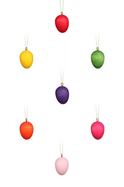 Easter eggs colorful, 25 pieces, 2,6 cm by Christian Ulbricht