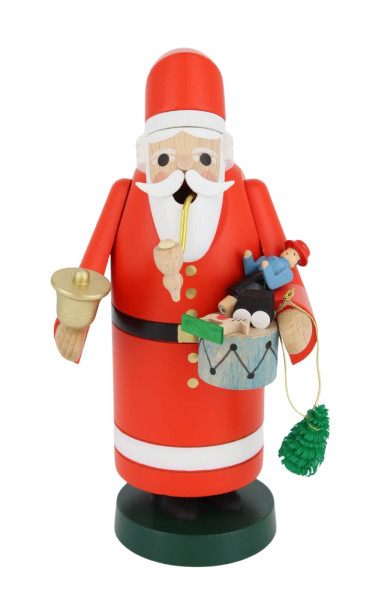 Smoking Man Santa Claus, 18 cm / 7 inch, colored by Richard Glässer_1