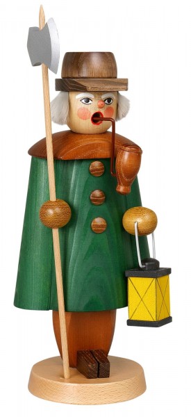 Smoking man night watchman, 27 cm by Jan Stephani