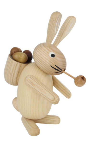 Rabbit, smoking, nature, 18 cm by Jan Stephani_2