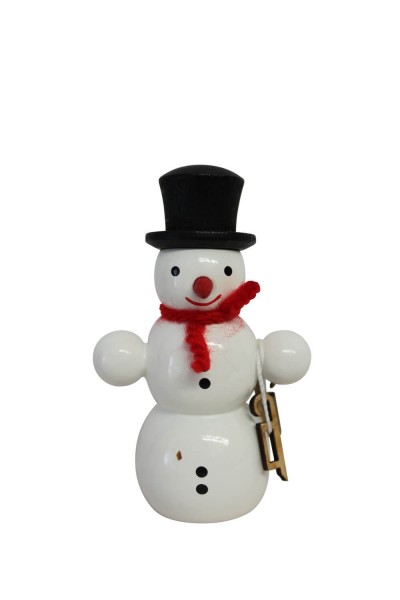 Miniature snowman with ice skates, 6 cm by SEIFFEN.COM