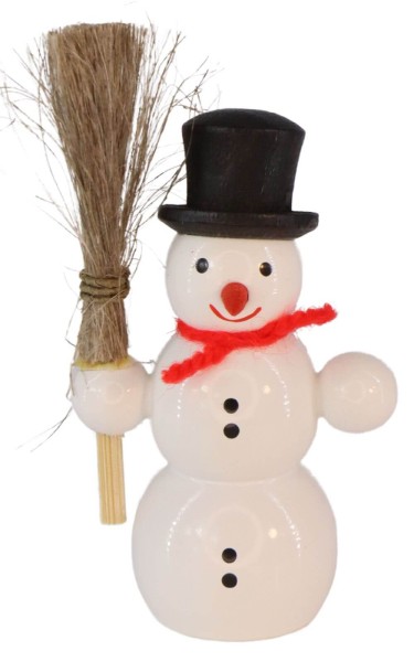 Schneemann mit Besen, 6 cm von SEIFFEN.COM_1