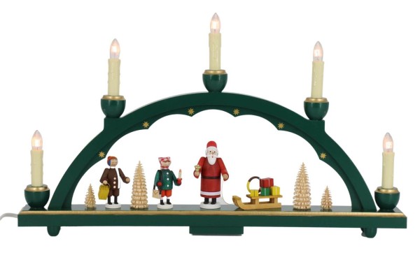 Candle arch Santa Claus, 48 cm by Richard Glässer