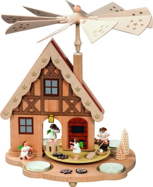 Weihnachtspyramidenhaus Engelbäckerei, 29 cm von Richard Glässer