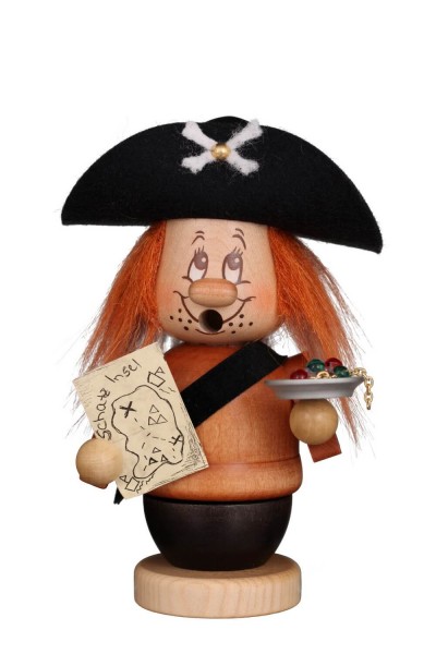Smoking man mini gnome pirate, 14 cm by Christian Ulbricht