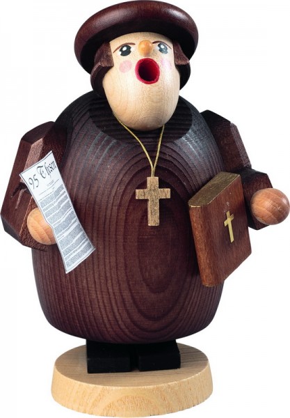 Richard Glässer Räuchermännchen Martin Luther, 14 cm