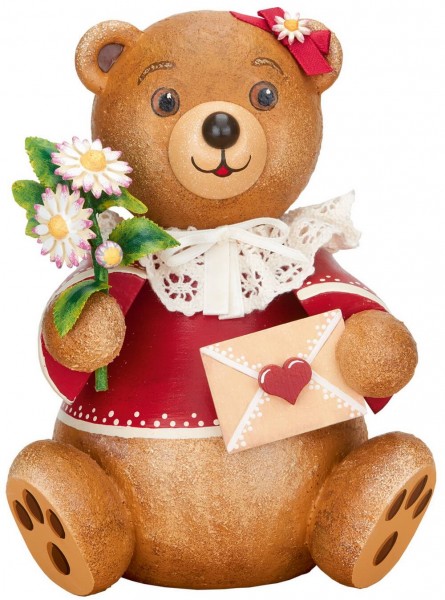 Wooden teddy bear from the Hubiduu Teddy series by Hubrig