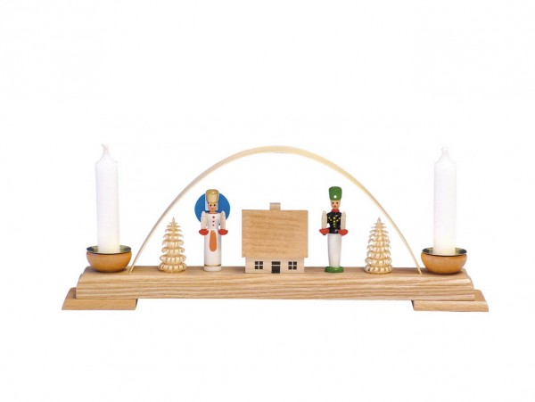 Candle holder mini candle arch with angel and miner by Knuth Neuber