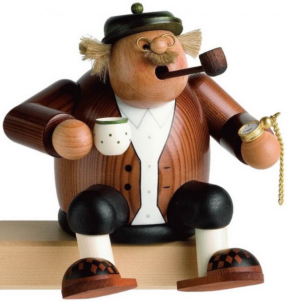 Smoking man edge stool grandpa, 14 cm by KWO