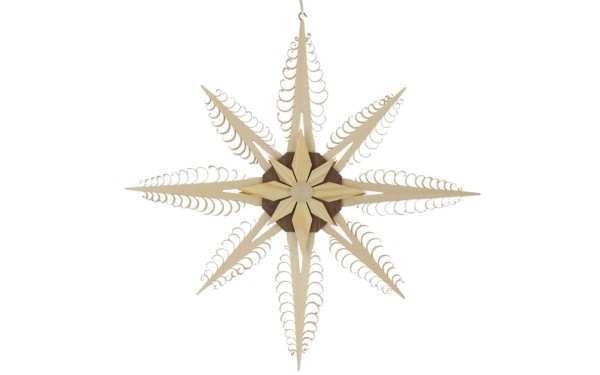 Window decoration wooden star, diameter 31 cm by Martina Rudolph
