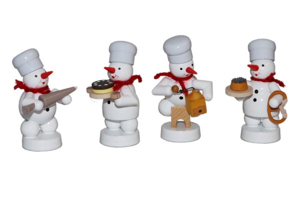 Snowman quartet Christmas baking V, colored by Volker Zenker