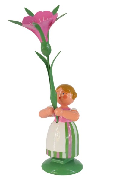 Miniature Flower girl with winch, 12 cm by HODREWA Legler