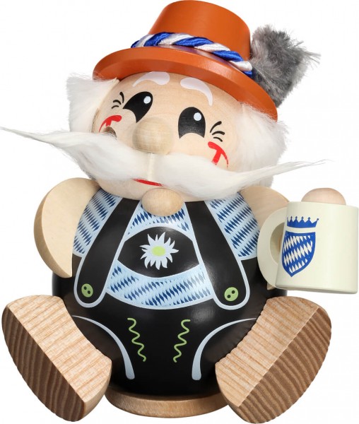 Ball smoking man Bayer, exclusive from Seiffener Volkskunst eG