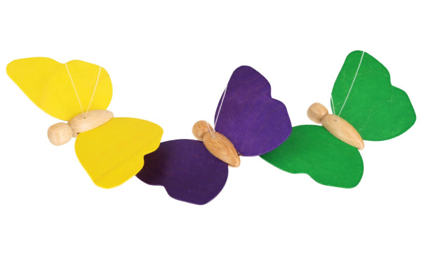 Butterflies to hang up, 5 pieces in a set, coloured by Ebert GmbH_1