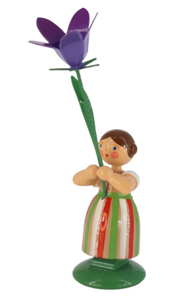 Flower girl with meadow bell flower, 12 cm by HODREWA Legler