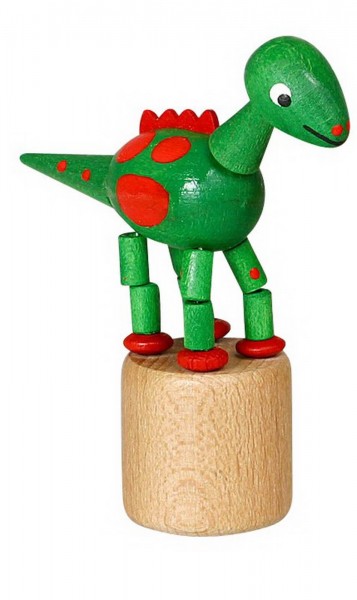 Wiggle figure green dinosaur by Jan Stephani