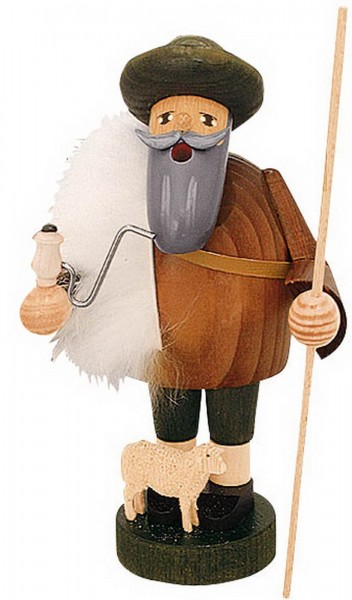 German Incense Smoker Sheepherder, 18 cm, KWO Kunstgewerbe-Werkstätten Olbernhau/ Erzgebirge