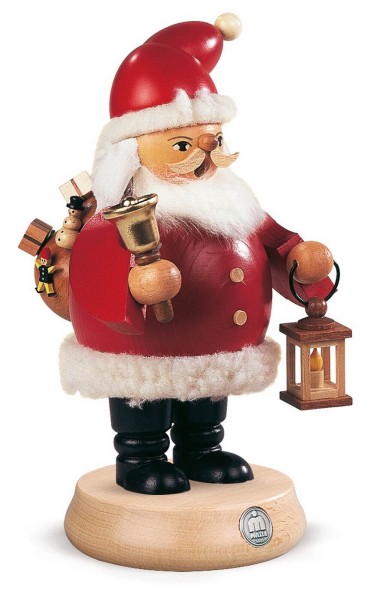 Smoking man Santa Claus, 18 cm by Müller Kleinkunst