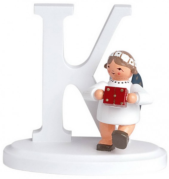 Weihnachtsengel mit dem Buchstaben K, 7 cm von KWO