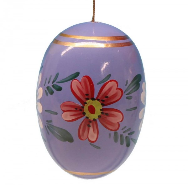 Easter egg blue with flowers by Figurenland Uhlig GmbH