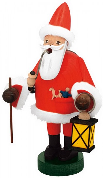 German Incense Smoker Santa Claus, 18 cm, KWO Kunstgewerbe-Werkstätten Olbernhau/ Erzgebirge