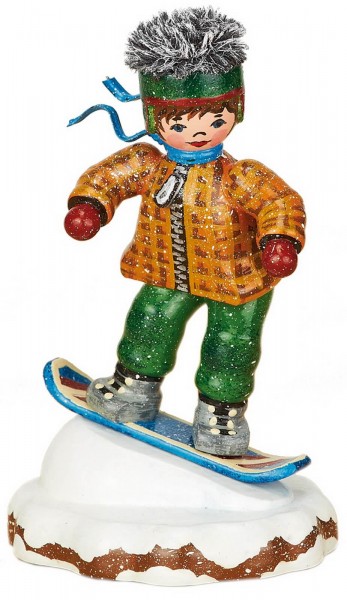 Winterkind Snowboardfahrer von Hubrig Volkskunst