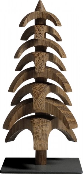 Twist tree, smoked oak, 15 cm by Seiffener Volkskunst eG