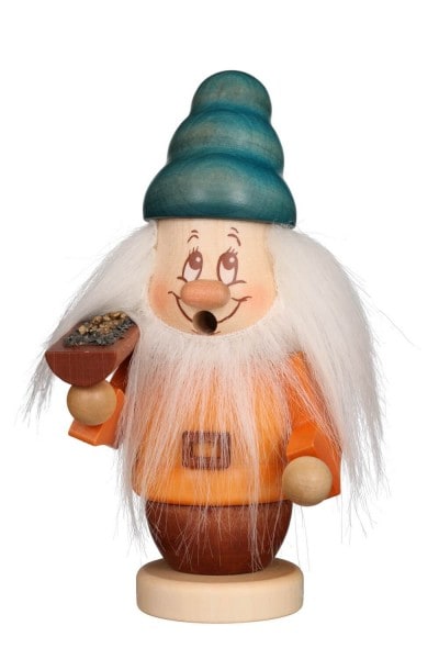 Smoking man mini gnome Happy, 15 cm by Christian Ulbricht