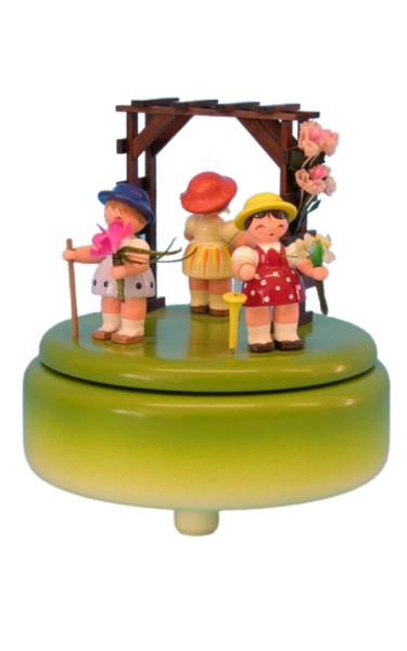 Music box with flower girls, 14 cm by Figurenland Uhlig GmbH