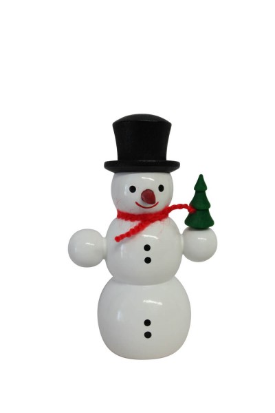 Schneemann mit Baum, 6 cm von SEIFFEN.COM