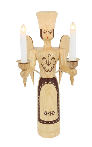 Weihnachtsengel, 38 cm, elektrisch beleuchtet, natur von SEIFFEN.COM_1