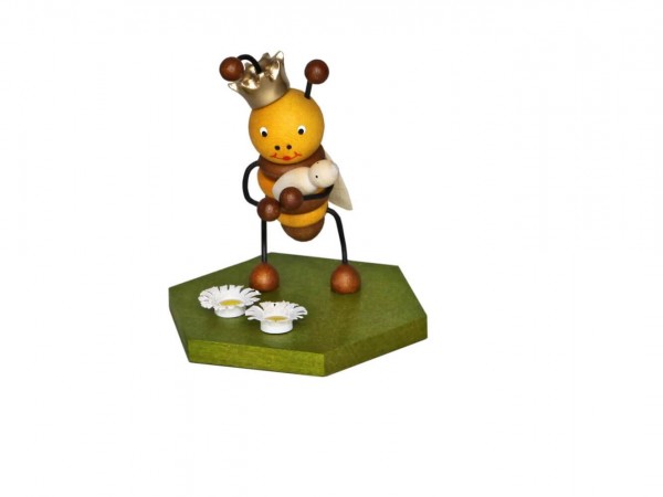 Bienenkönigin, 8 cm von Volker Zenker aus Seiffen