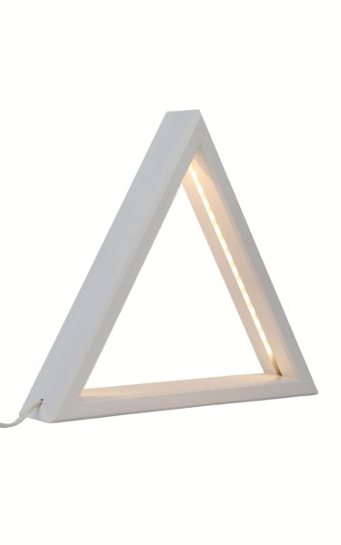 LED lighted triangle, unequipped, white, 36 cm by CHG Leuchten_1