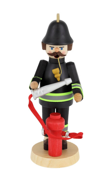 Smoking Man Firefighter, 16 cm / 6,3 inch by Richard Glässer_1